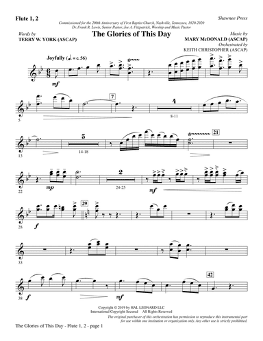 The Glories of This Day - Flute 1 & 2