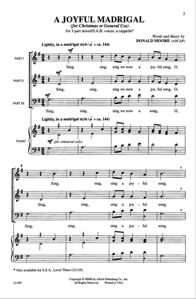 A Joyful Madrigal
