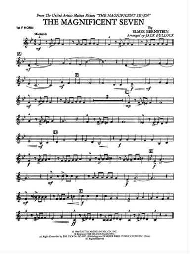 The Magnificent Seven: 1st F Horn