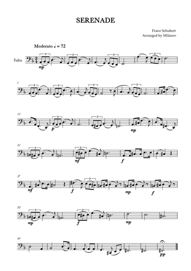 Serenade | Schubert | Tuba | Chords