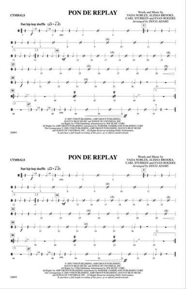 Pon de Replay: Cymbals