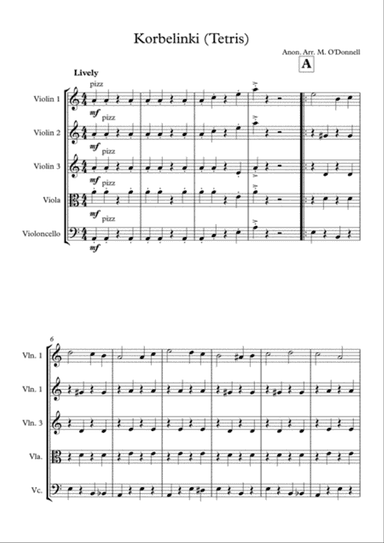 Tetris Video Game Main Theme