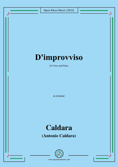 Caldara-D'improvviso,in d minor