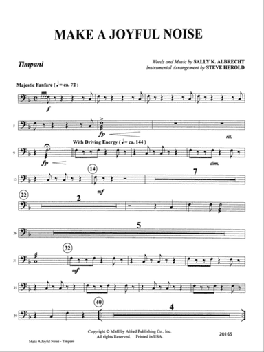 Make a Joyful Noise: Timpani