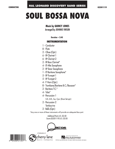 Soul Bossa Nova - Full Score