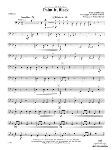 Paint It, Black: Timpani