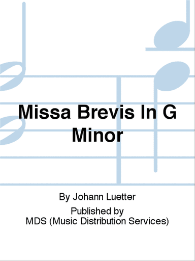 Missa brevis in G Minor
