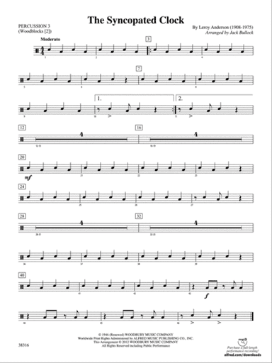 The Syncopated Clock: 3rd Percussion