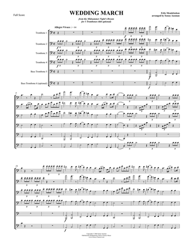 Two Wedding Marches for Trombone ensemble