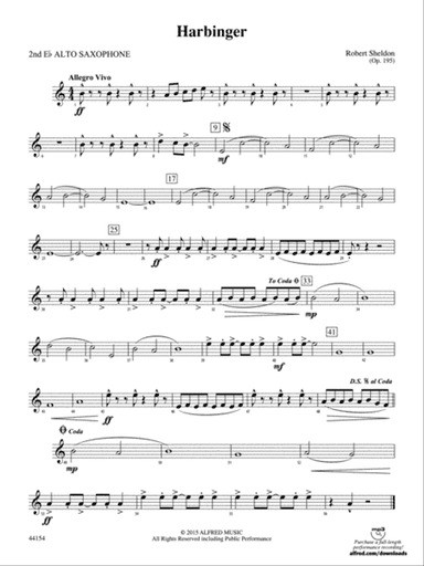 Harbinger: 2nd E-flat Alto Saxophone