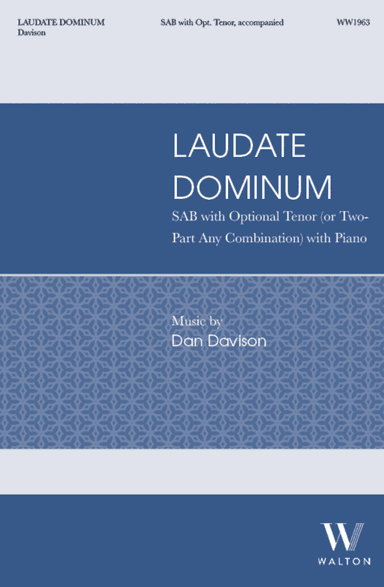 Laudate Dominum (SAB with opt. T)