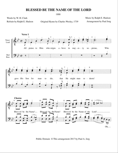 BLESSED BE THE NAME OF THE LORD