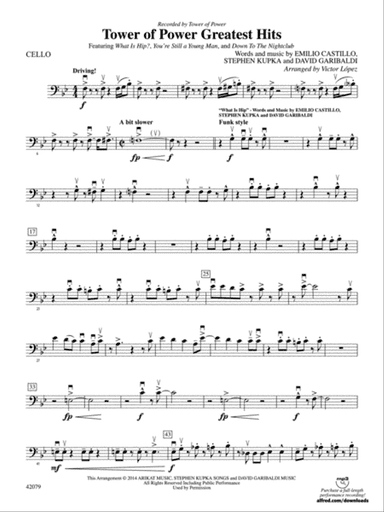 Tower of Power Greatest Hits: Cello