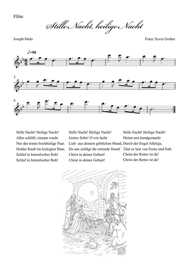 Stille Nacht (Holy Night) - flute