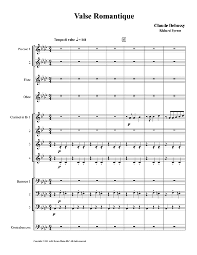 Debussy - Valse Romantique (Woodwind Choir)