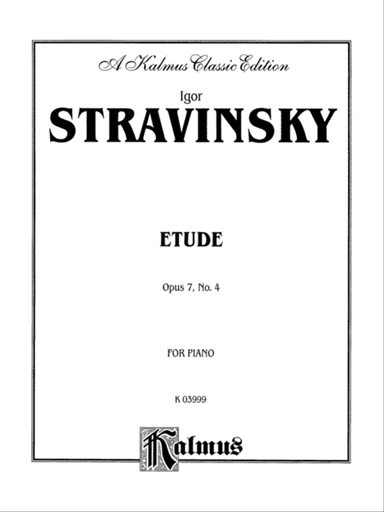 Stravinsky: Etude, Op. 7, No. 4