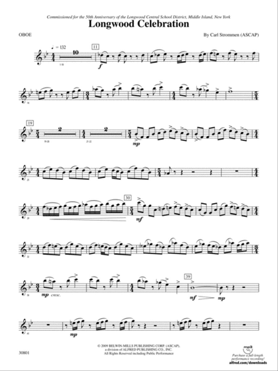 Longwood Celebration: Oboe