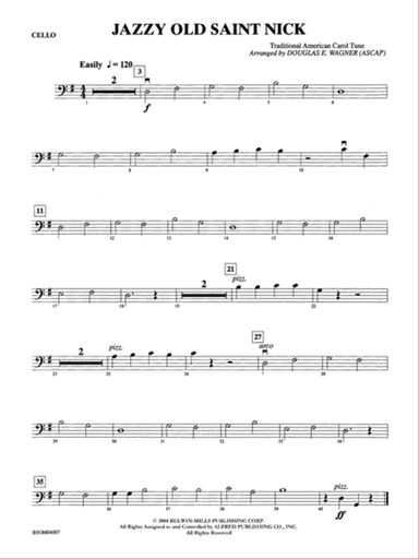 Jazzy Old Saint Nick: Cello