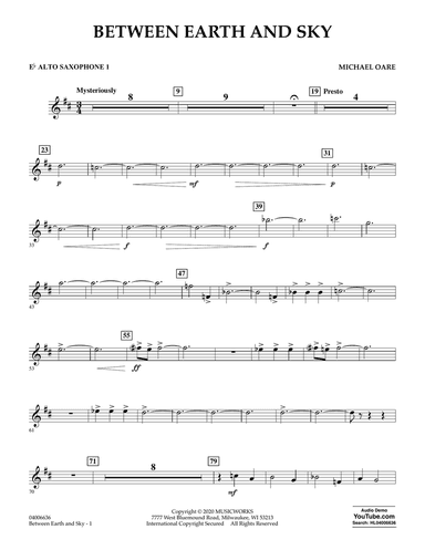 Between Earth and Sky - Eb Alto Saxophone 1