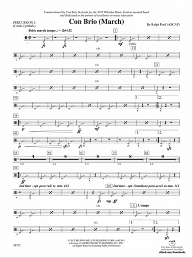 Con Brio: 2nd Percussion