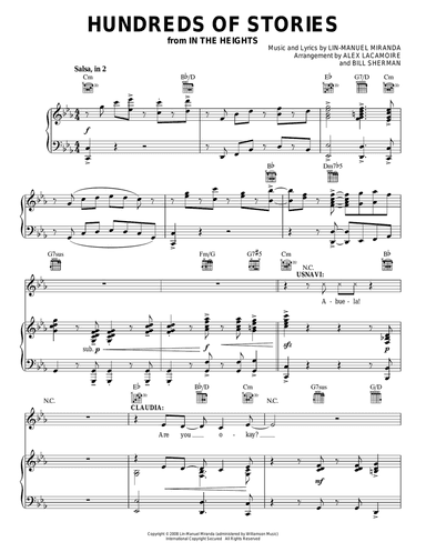 Hundreds Of Stories (from In The Heights: The Musical)