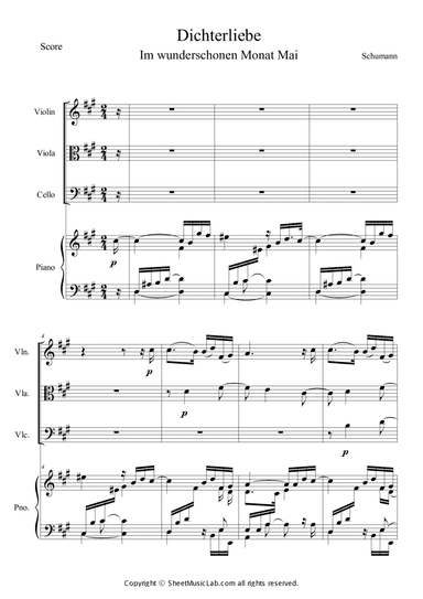 Dichterliebe Op. 48. 1.Im wunderschonen Monat Mai