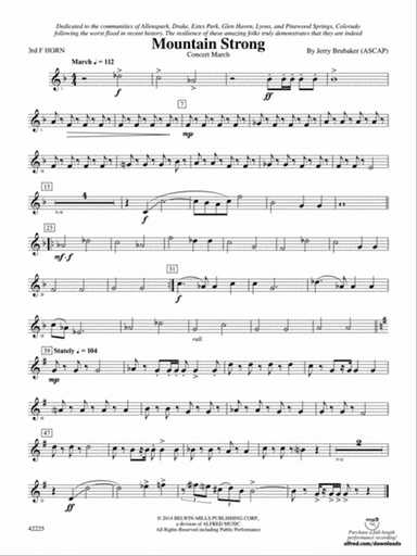 Mountain Strong: 3rd F Horn