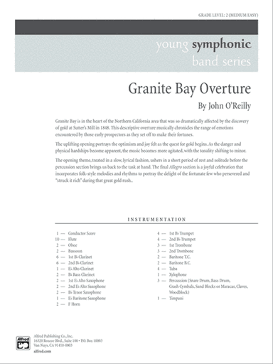 Granite Bay Overture: Score