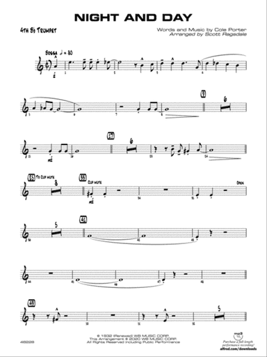 Night and Day: 4th B-flat Trumpet