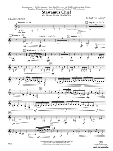 Stawamus Chief: B-flat Bass Clarinet
