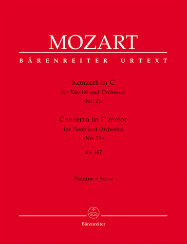 Concerto for Piano and Orchestra, No. 21 C major, KV 467