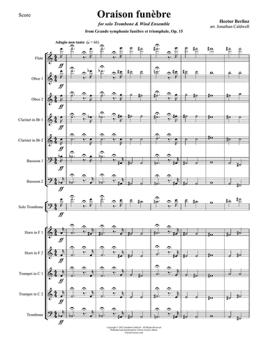 Oraison from Grande Symphonie Funebre for solo Trombone & Wind Ensemble