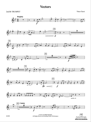 Vectors: 2nd B-flat Trumpet
