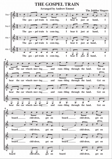 The Gospel Train A Cappella SSAA