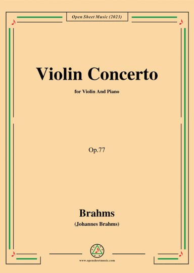 Brahms-Violin Concerto in D Major,Op.77