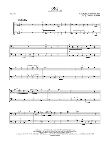 One (from A Chorus Line)