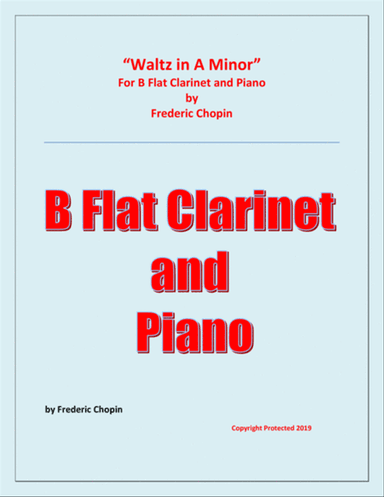 Waltz in A Minor (Chopin) - B Flat Clarinet and Piano - Chamber music