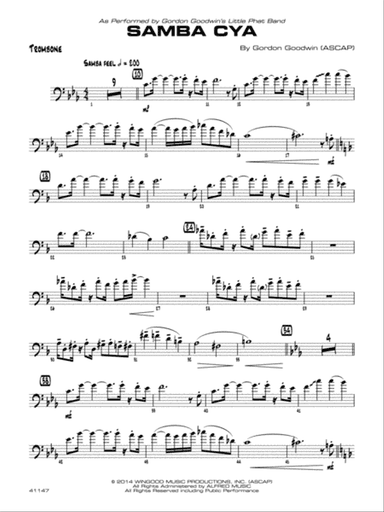 Samba Cya: 1st Trombone