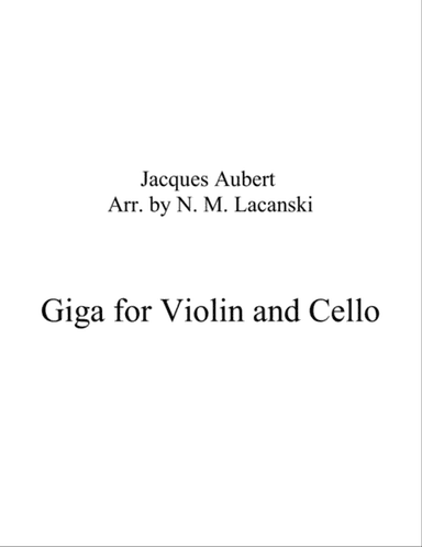 Giga for Violin and Cello