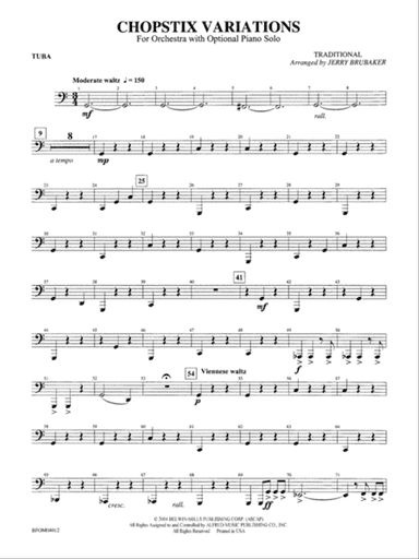 Chopstix Variations (with Opt. Piano Solo): Tuba
