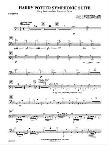 Harry Potter Symphonic Suite: Baritone B.C.