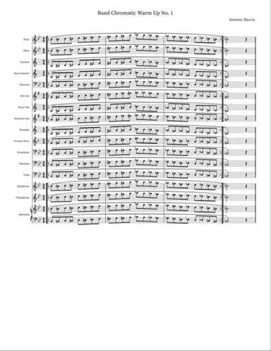 Band Chromatic Warm Up No 1