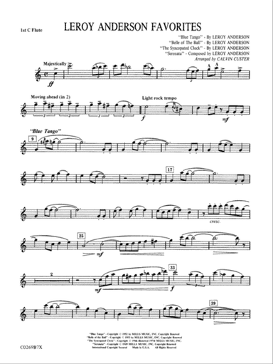 Leroy Anderson Favorites: Flute
