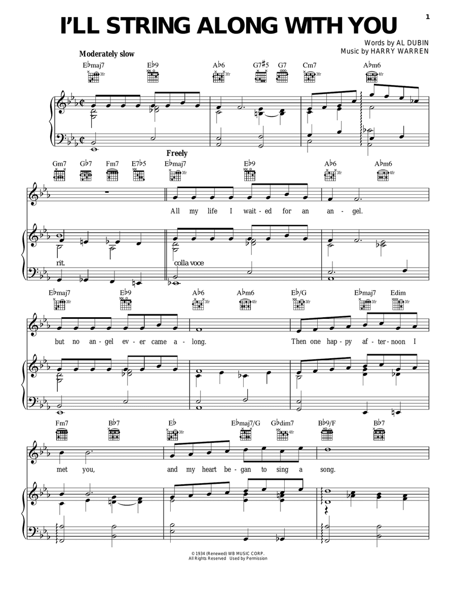 I'll String Along With You