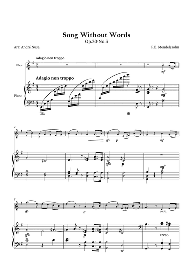 Song Without Words Op.30 No.3