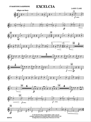 Excelcia: E-flat Baritone Saxophone