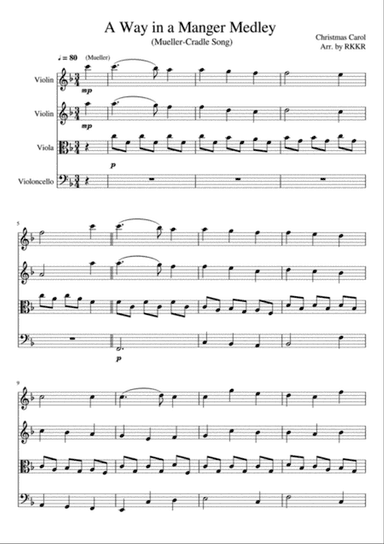 Away in a Manger Medley (F major)