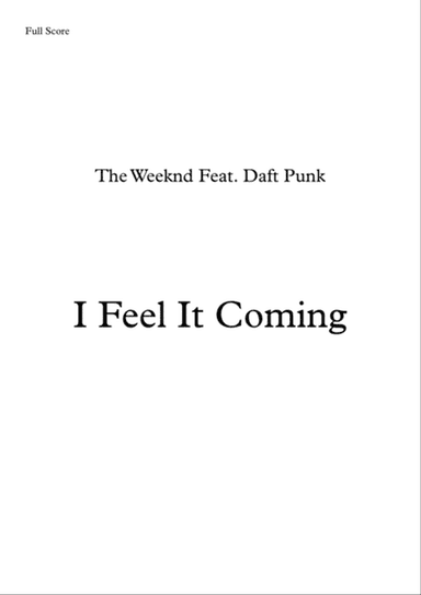 I Feel It Coming