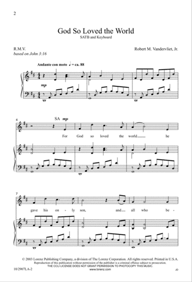 God So Loved the World