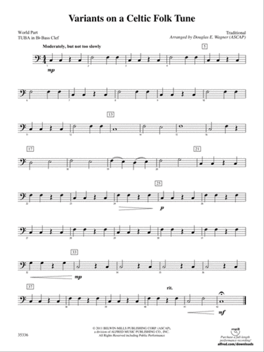 Variants on a Celtic Folk Tune: (wp) B-flat Tuba B.C.